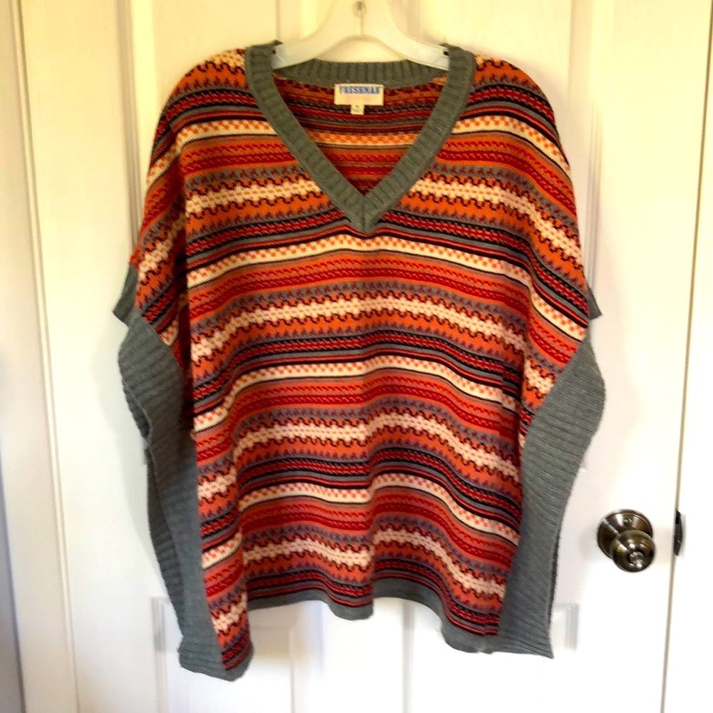 Freshman forever Cute Sweater Poncho!